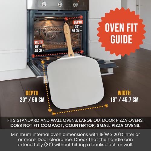 Aluminum Metal Pizza Peel 18 Inch
