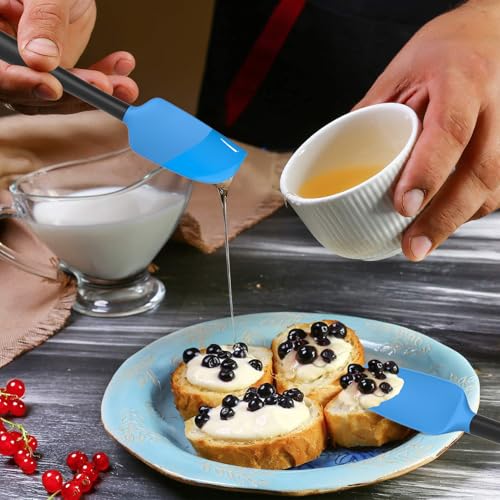 Silicone Spatula Set of 5 (Blue/Black)