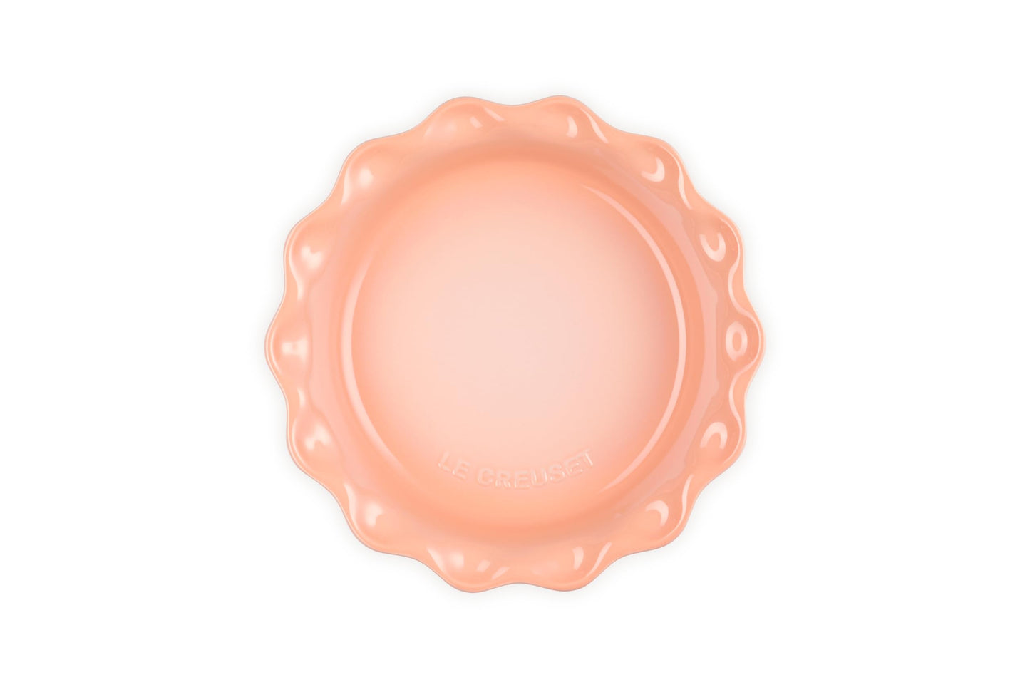 Stoneware Heritage Fluted Pie Dish (Peche)