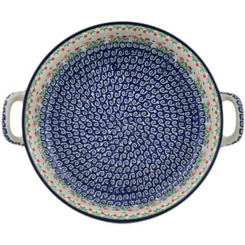 Round Baker with Handles 10 (Babcia's Garden)