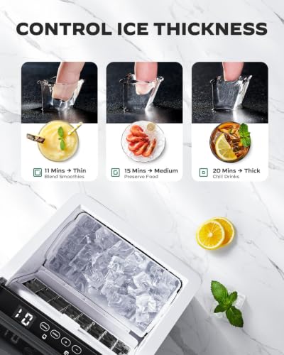 Ice Maker Countertop 44lbs (Stainless Steel-PRO / 44lbs)