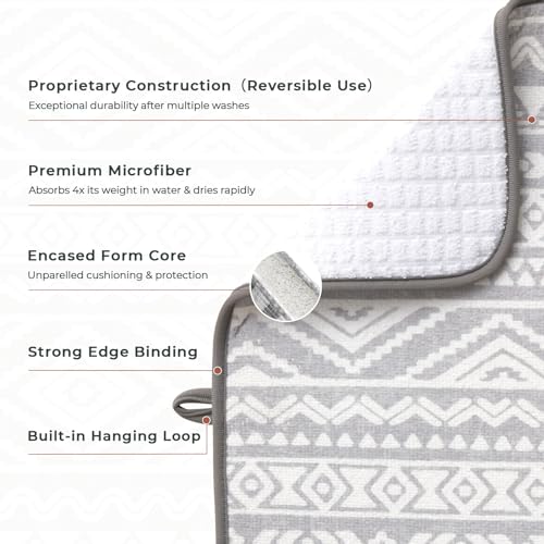Dish Drying Mats 2 Pack (16''X18'' / Global Bohemian)