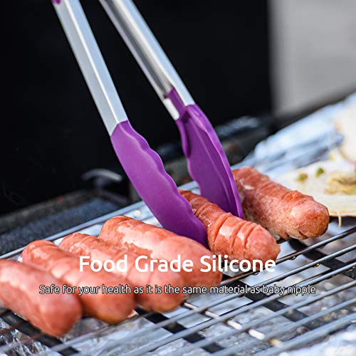 Kitchen Tongs for Cooking ((05) Purple)