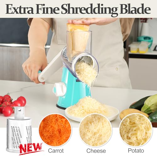 Rotary Cheese Grater Hand Crank Cheese Shredder for Fresh Cheese