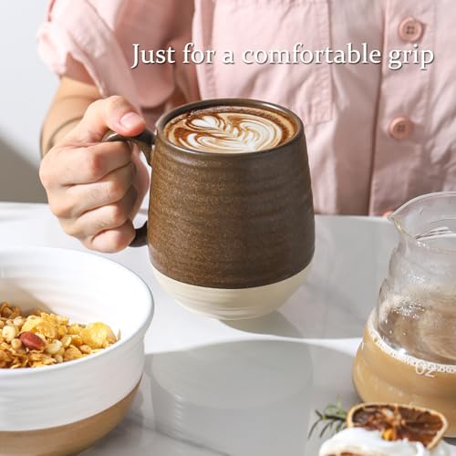 Large Ceramic Coffee Mug (Brown)