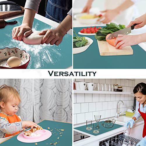 Extra Large Dark Green Countertop Mat