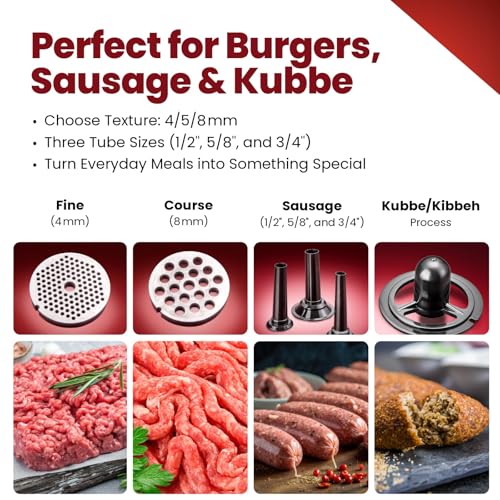 Turboforce Cadet 2000 Series Electric Meat Grinder (#8 - Cadet - No Pedal/Slicer)