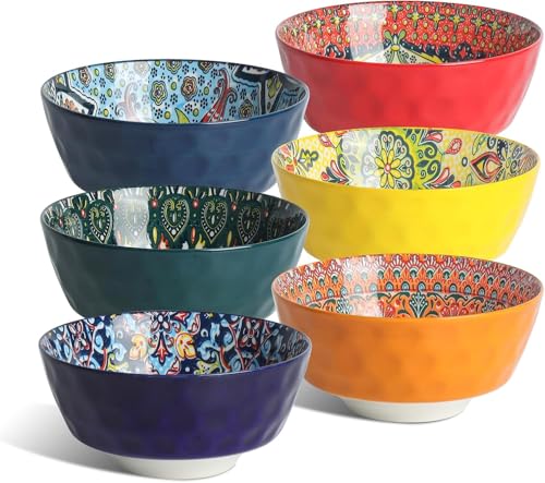 KitchenTour Cereal Bowls Set of 6 (26oz)