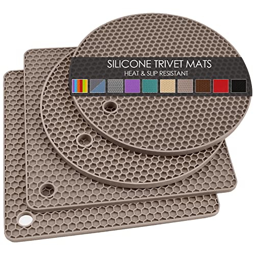 Silicone Trivets for Hot Dishes (4 Count)