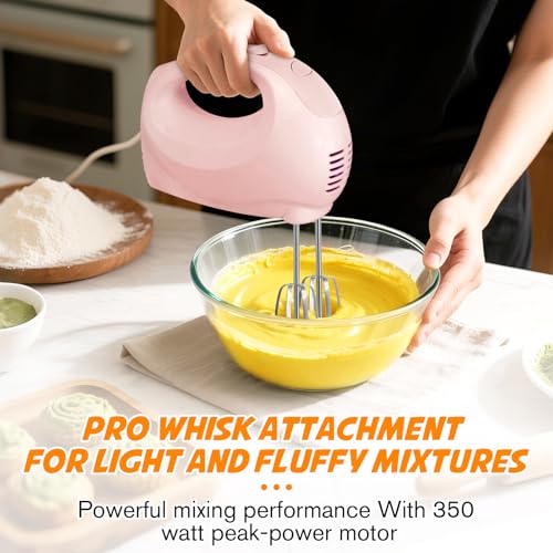 Handmixer Electric Handheld (Pink)
