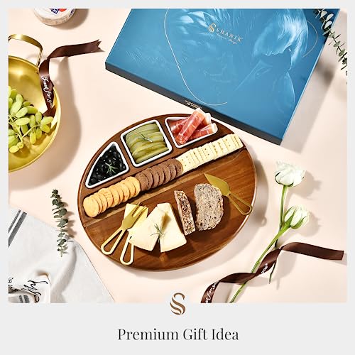 Large Acacia Wood Cheese Board (Medium 15" with Engraving)