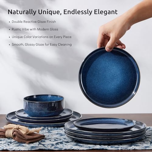 Dinnerware Sets for 8 (Deep Sea Blue / Service for 8)