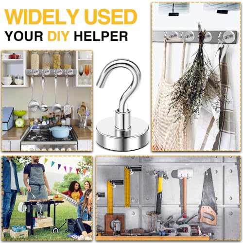 Magnetic Hooks (Silver / 0.63in)
