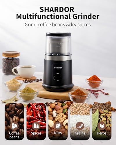One Touch Coffee Grinder Electric (Black / 1 BOWL)