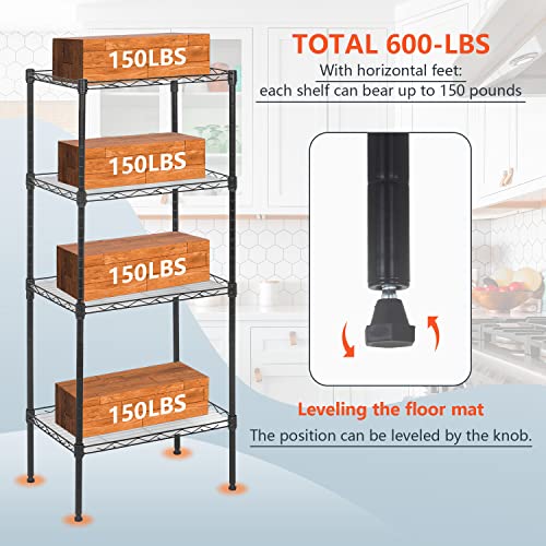 4 Tier Wire Shelf (4 Count)