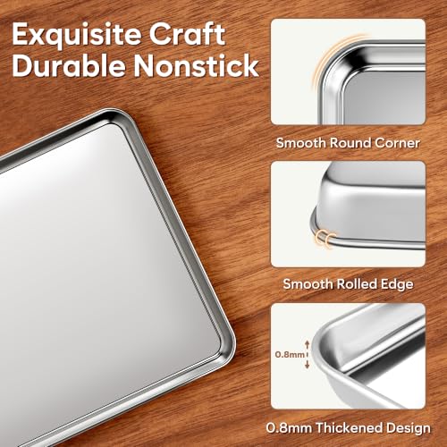 Half Sheet Pan Set of 2 (17.3” x 12.2”)