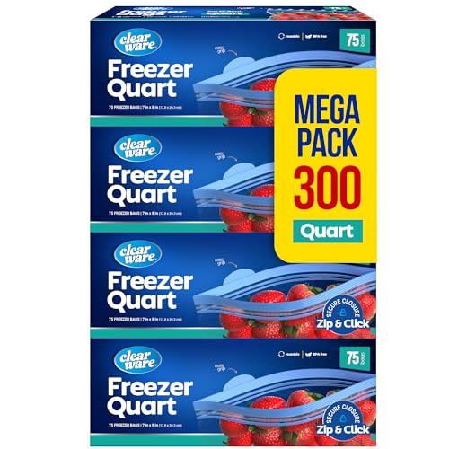 Quart Freezer Bags (300 Count)