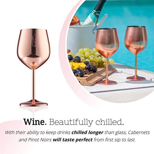 Stainless Steel Wine Glass (4 Count)
