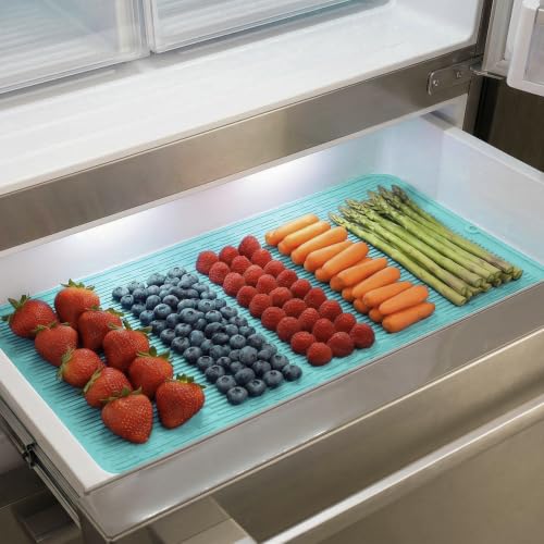 Silicone Dish Drying Mat for Multiple Usage (Mint / 36"L x 18"W)