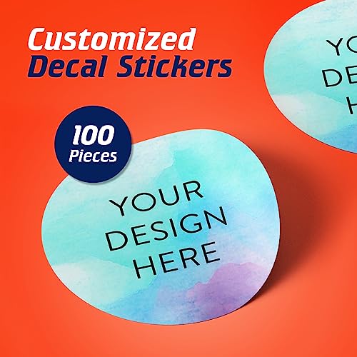 Custom Vinyl Stickers Your Image (100 Count)
