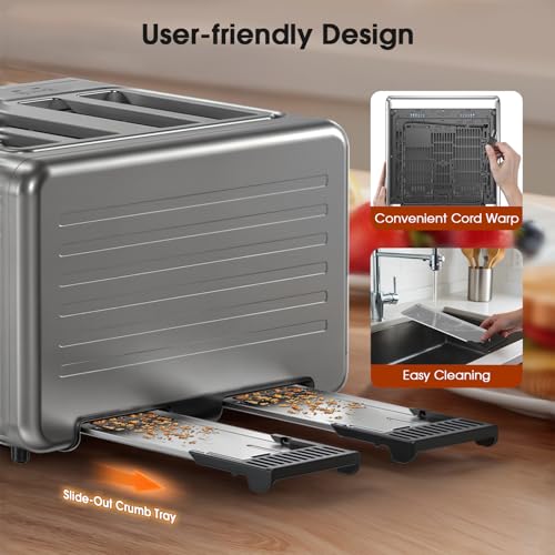 Smart Toaster (Stainless Steel / 4 Slots 4 Slice)