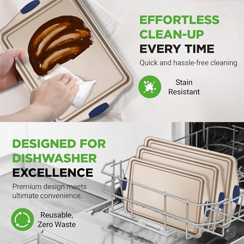 3‑Piece Non‑Toxic Cookie Sheets for Baking (3 Piece Set)
