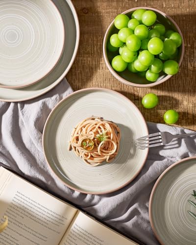 Meteor 16 Piece Dinnerware Set with Pasta Bowls (Matcha Green / Service for 4 (Include Pasta Bowls))