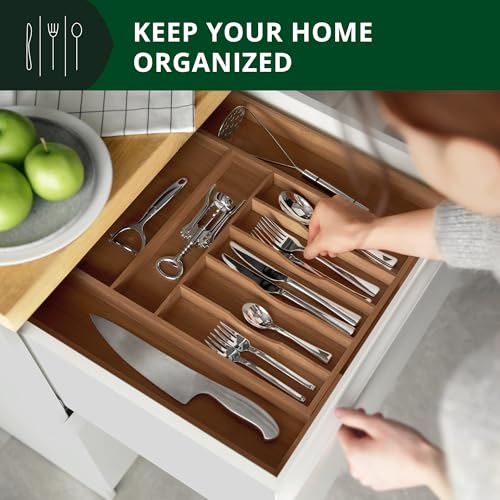 Luxury Bamboo Kitchen Drawer Organizer