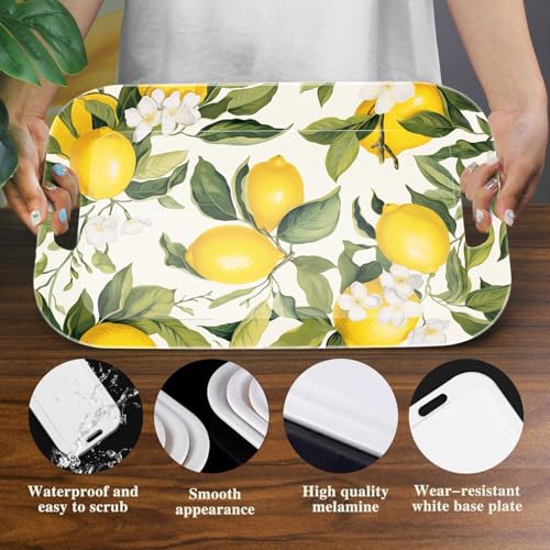 Serving Trays with Handles (Lemon and Lemon)