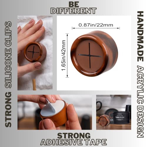 Towel Holder 8 Pack (8 Pack / Chocolate Brown)