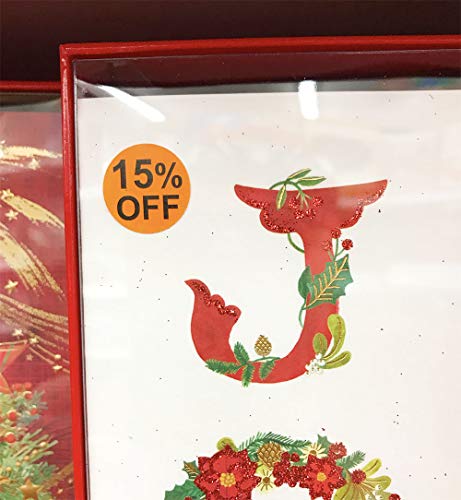 InStockLabels 15% Orange Retail Sale Stickers