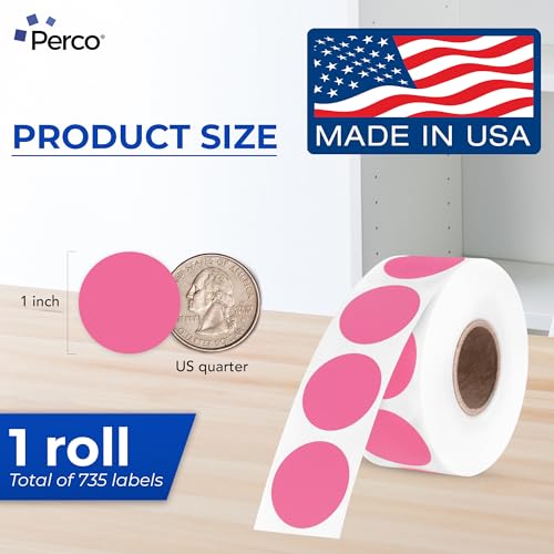 Bright Pink Thermal Labels (Bright Pink)