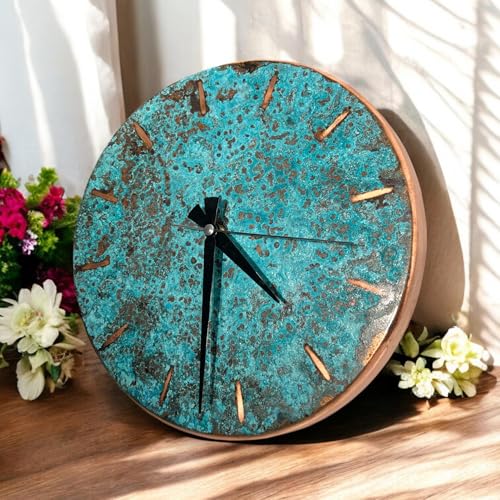 Handmade Copper Wall Clock Artisan Touch in Every Piece (Pure Copper / 11)