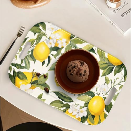 Serving Trays with Handles (Lemon and Lemon)