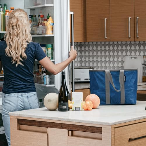 Collapsible EcoBasket Tote (Gray/Black / 30l - 1 Pack)