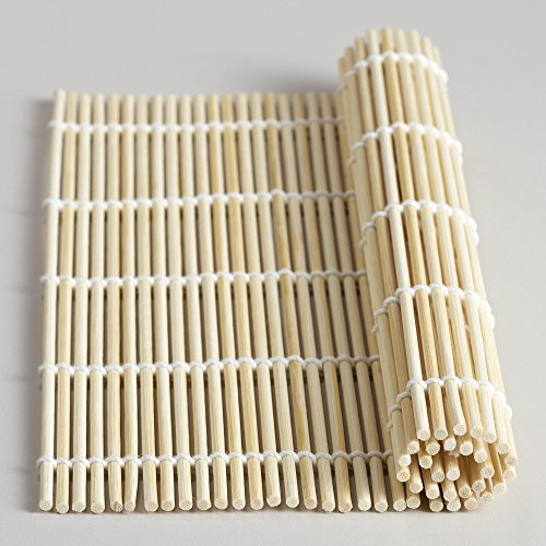 Pack of 10 Large Bamboo Sushi Mats Sushi Roller Rolling Mats Sushi Maker (Yellow)