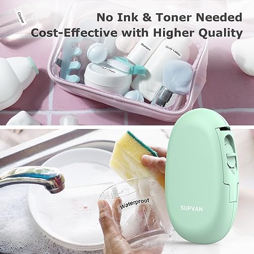 E10 Bluetooth Label Maker with 3 Tapes & Carrying Case (Green)