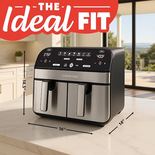 Air Fryer 10 Qt Dual Basket Capacity