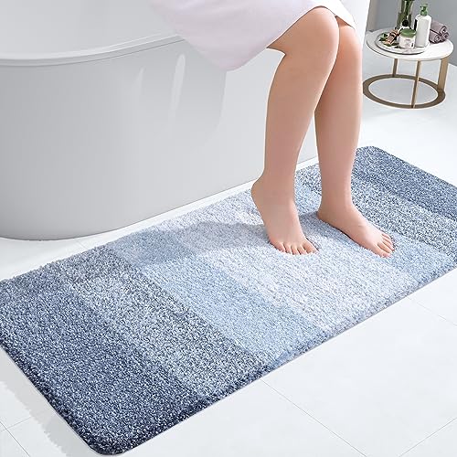 Bathroom Runner Rug 47x20 (47" X 20" / Blue)