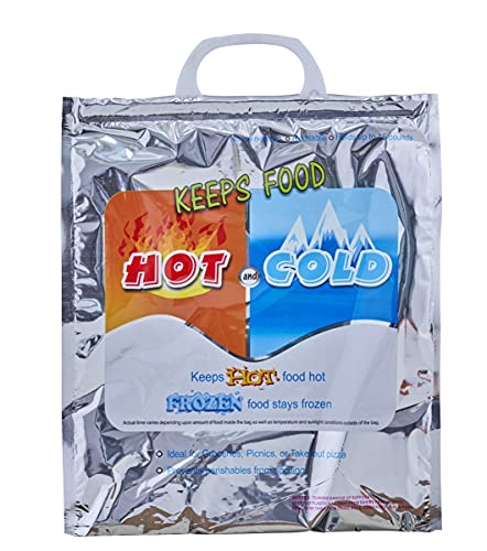 Hot and Cold Insulated Bags for Food Delivery (X Small (Meal Size))