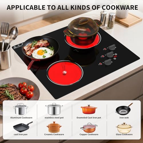 Electric Cooktop (3 Burner Electric cooktop)