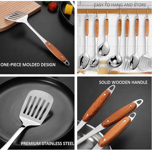 304 Stainless Steel Cooking Utensils Set (Silver)