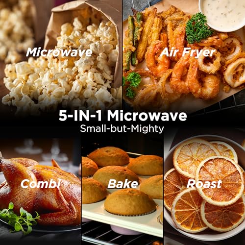 5-in-1 Microwave Oven Air Fryer Combo, 0.9 Cu.Ft, 900W (0.9 cu. ft.)