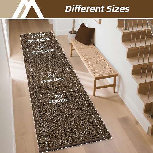 Hallway Runner Rugs Non (Brown / 2' x 5')