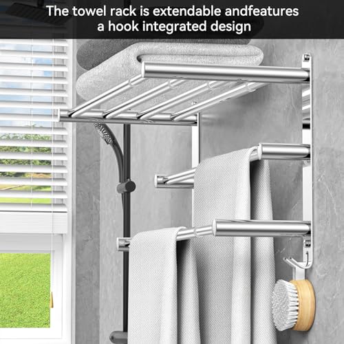 Adjustable Towel Bar for Bathroom Wall Mount17