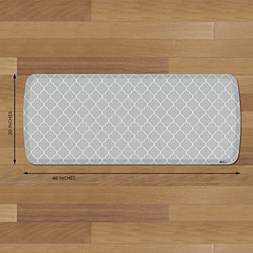 Elite Premier Anti (48"L x 20"W x 0.8"Th / Trellis Light Grey)
