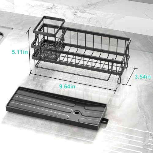 Sponge Holder for Kitchen Sink (Black)