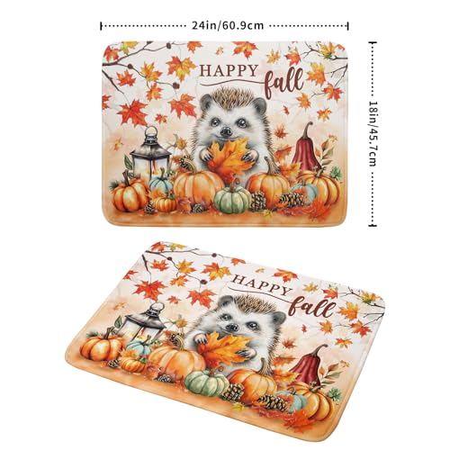 Happy Fall Dish Drying Mat (Happy Fall Yellow / 24" x 18")