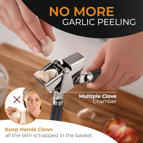 Garlic Press and Peeler Set