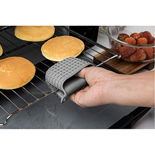 Mini Silicone Oven Mitts Set (Gray-square)